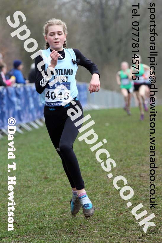 Girls under-15s Inter Counties Cross Country, Prestwold Hall, Loughborough. Photo: David T. Hewitson/Sports for All Pics